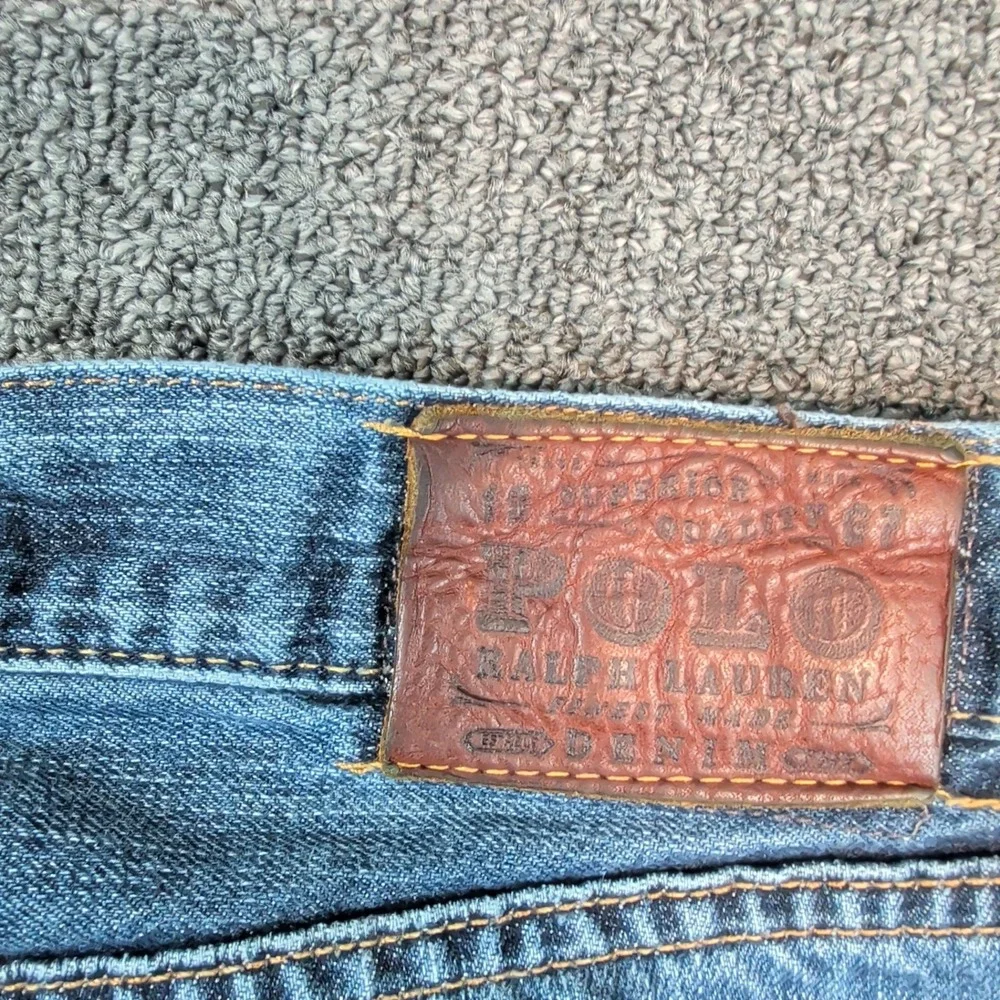 Polo Ralph Lauren Hampton Straight Jeans 36x32 Blue Cotton Denim 173 Classic Fit